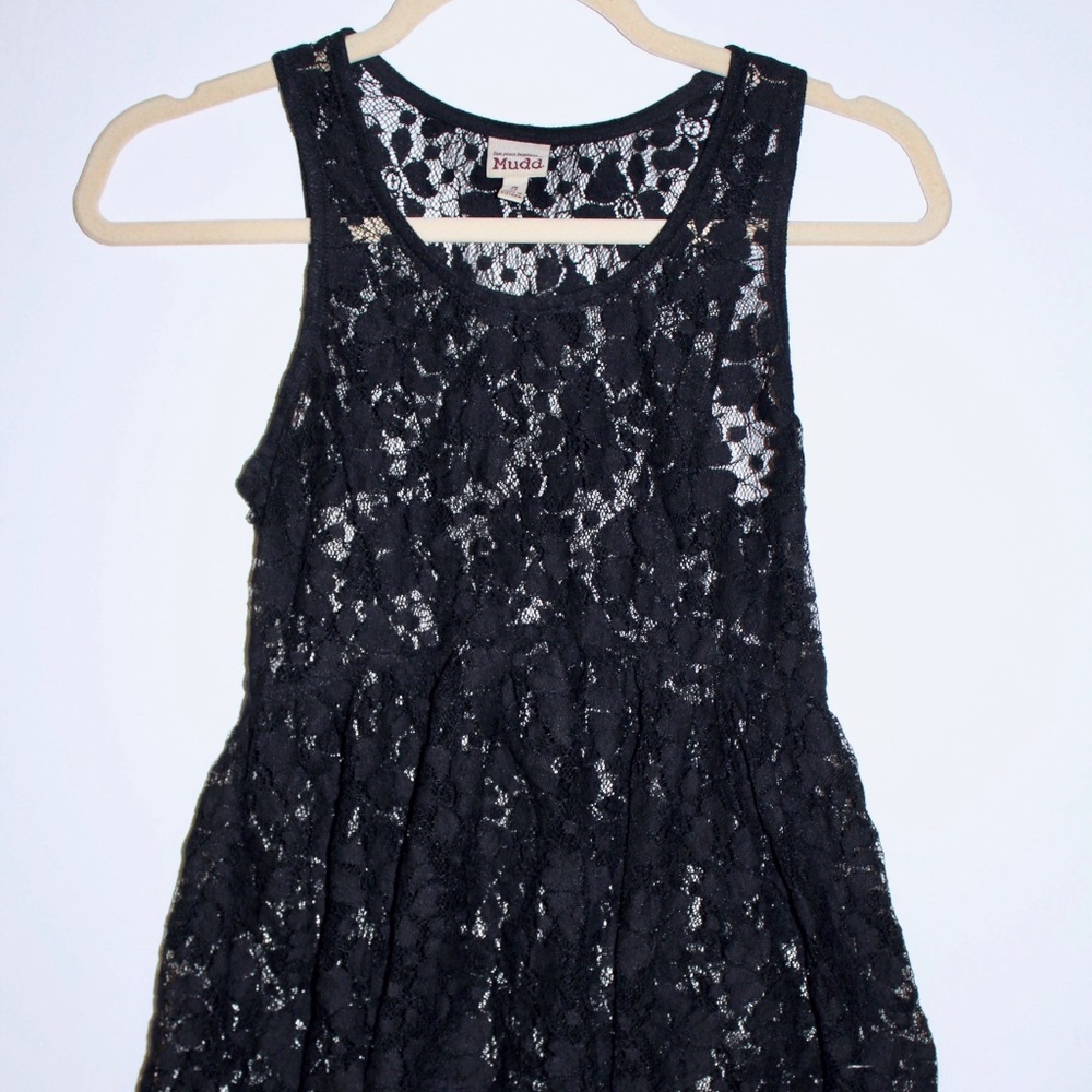 Lace Tank Top (Black)